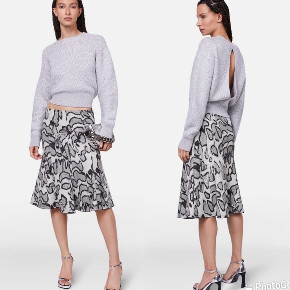 Stella McCartney GREY WOOL BLEND SWEATER - Picture 1 of 9